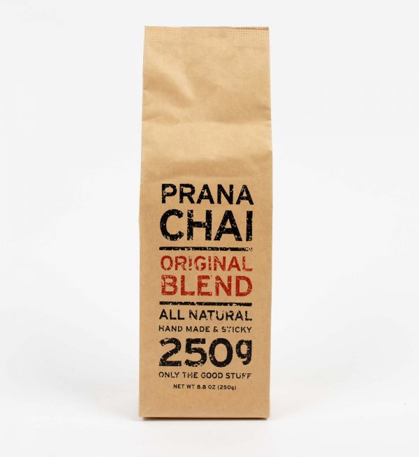 prana chai original blend chai masala chai latte ambalat in punga craft de 250g